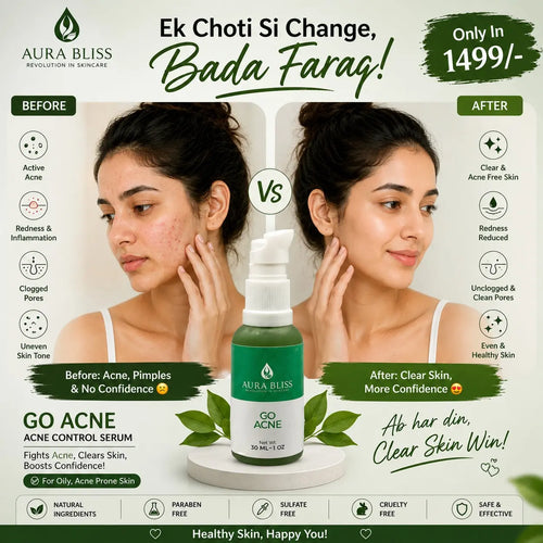 AuraBliss Acne Clear Serum with Salicylic Acid and Niacinamide for blemish-prone skin