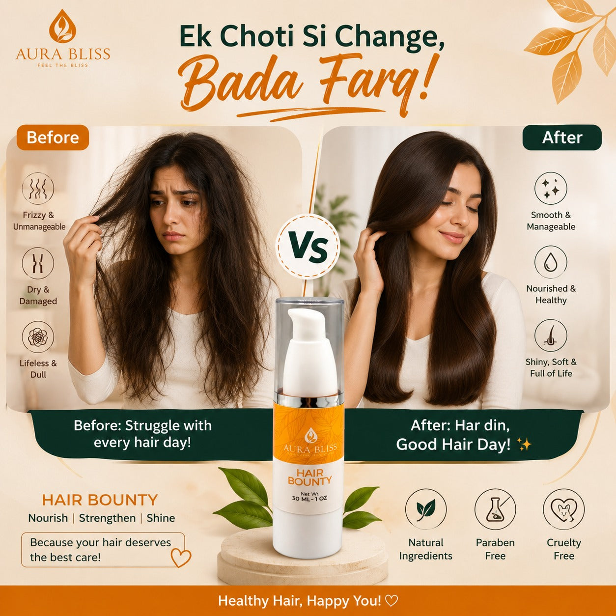 Anti Hair Fall, Growth & Shine Serum Treatment 